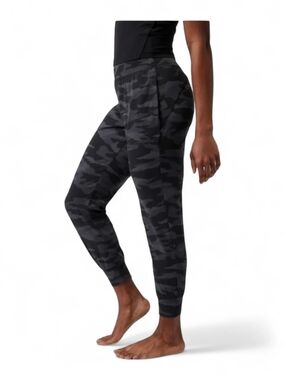 Athleta Camouflage Salutation Joggers Womens Size XS - black/grey